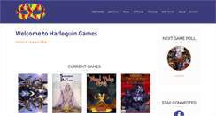 Desktop Screenshot of harlequingames.com