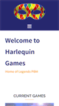 Mobile Screenshot of harlequingames.com